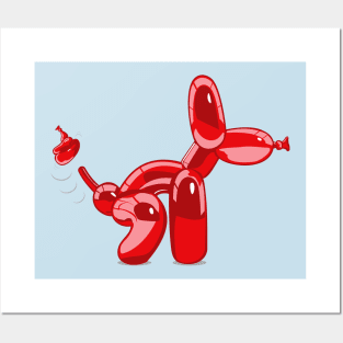 Poop Balloon Dog Posters and Art